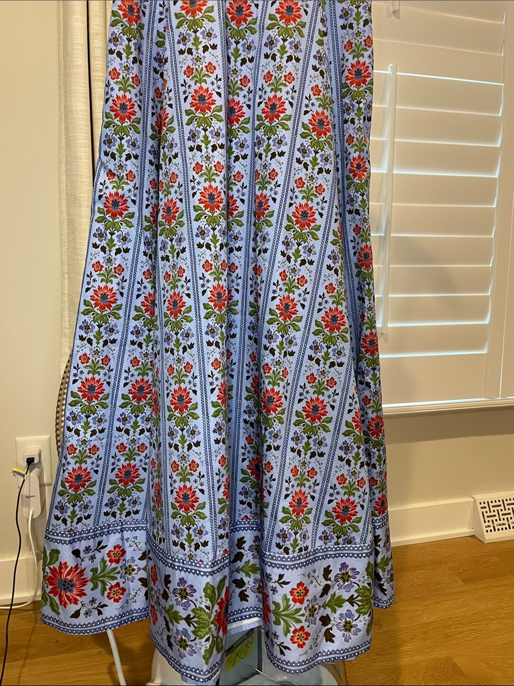 Hill House Margot Dress Small NWT in Floral Block Stripe, Blue Multi - Picture 6 of 9